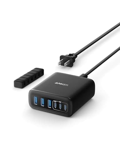Anker Desktop Charger, Fast Charging USB C Charger, 112W Max 6-Port Charging Station, for iPhone 17, iPad, MacBook, Samsung and More (Cable Not Included) - Image 1