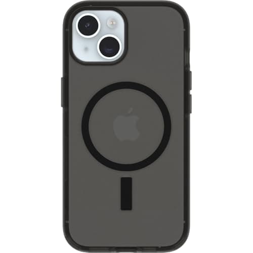 OtterBox Symmetry Series Soft Touch for MagSafe for iPhone 15, iPhone 14 & iPhone 13 - Dark Echo (Black), Sleek Rubber Design, Smooth Finish, Camera Bumpers, and Protective Screen Lip - Image 1
