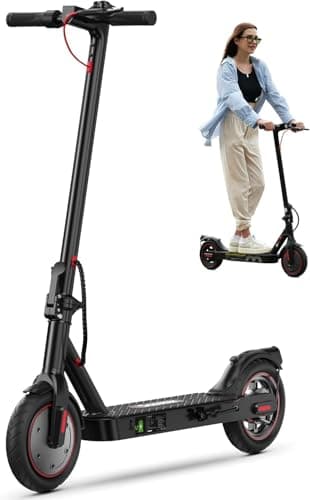 iScooter Electric Scooter, 12 Miles Long Range, 18 Mph Top Speed, Commuting Electric Scooter with Cuise Control, Double Braking Systems Escooter for Adults and Teens - i8 - Image 1