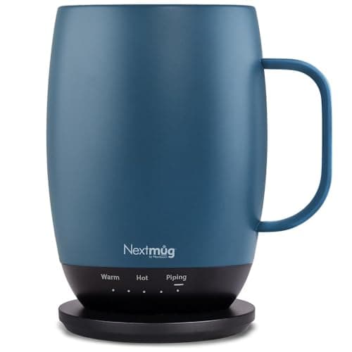 Nextmug Plus - Temperature-Controlled, Self-Heating Coffee Mug (Slate Blue - 18 oz.) - Image 1