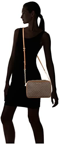 Michael Kors Jet Set Large Crossbody, Gold-Tone Hardware/Brown, One Size - Image 6