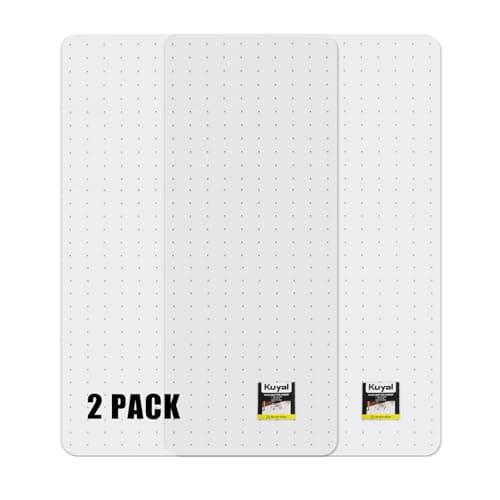 Kuyal Office Chair Mat for Carpet, Set of 2, 32x48 Clear Heavy Duty Computer Chair Mat, Under Desk Protector Carpeted Floors Mat, Easy Chair Movement,Ship Flat - Image 1