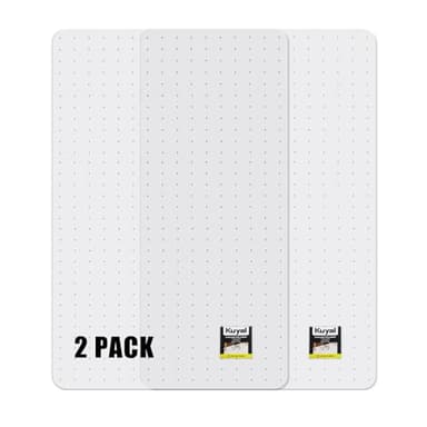 Kuyal Office Chair Mat for Carpet, Set of 2, 32x48 Clear Heavy Duty Computer Chair Mat, Under Desk Protector Carpeted Floors Mat, Easy Chair Movement,Ship Flat - Image 1