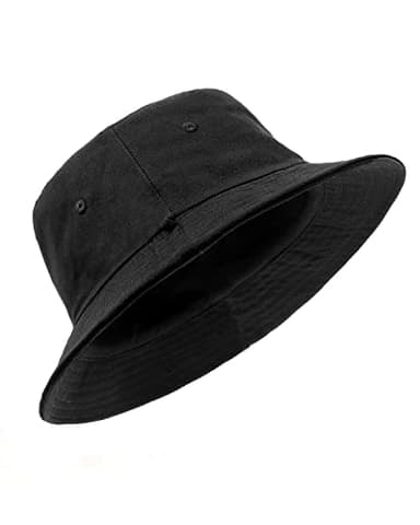 Zylioo XX-Large Reversible Bucket Hat,Oversize Summer Travel Bucket Hats,Wearable Sun Hat for Big Heads 25"-26" - Image 1