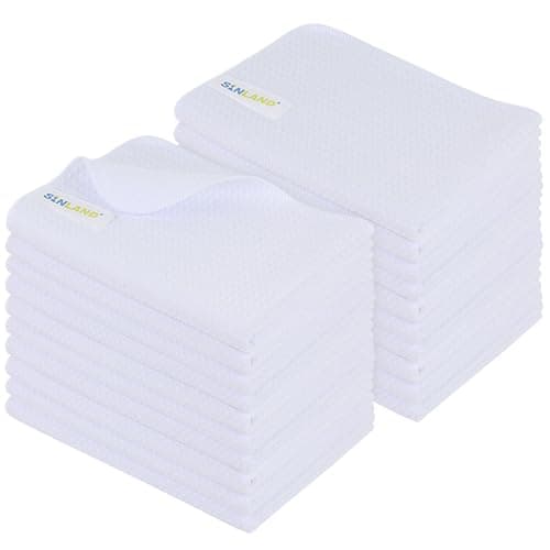 SINLAND Kitchen Towel Premium Sublimation Blank Towels Fast Drying Tea Towel Polyester Dish Towels for Drying Dishes16 Inch X 24 Inch 20 Pack - Image 1