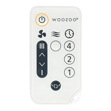 IRIS USA WOOZOO Air Circulator Fan with Remote, Oscillating, 5 Speeds, 82ft Max Air Distance, 90° Adjustable Tilt, 30db Quiet Motor, Small Fan for Bedroom, Office, Dorm, White - Image 9