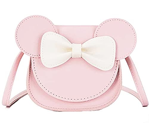 xperry Little Girls Toddlers Mini Crossbody Shoulder Bag Coin Purse with Cute Mouse Ear Bowknot - Image 1