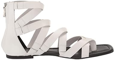 Aerosoles Women's Harper Flat Sandal, White Leather, 11 - Image 6