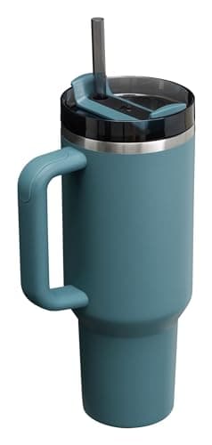 STANLEY Quencher H2.0 Tumbler with Handle and Straw 40 oz | Flowstate 3-Position Lid | Cup Holder Compatible for Travel | Insulated Stainless Steel Cup | BPA-Free | Blue Spruce - Image 2