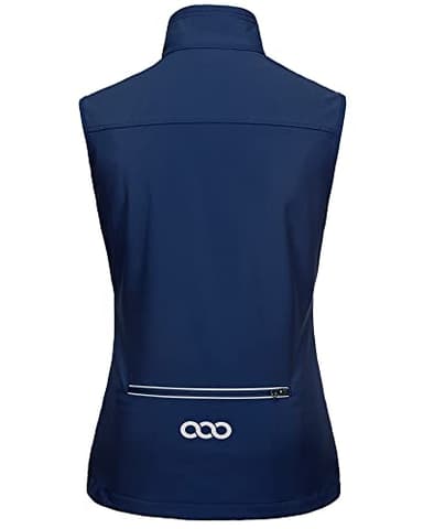 33,000ft Women's Lightweight Running Vest Outerwear with Pockets, Windproof Sleeveless Jacket for Golf Hiking Travel - Image 2