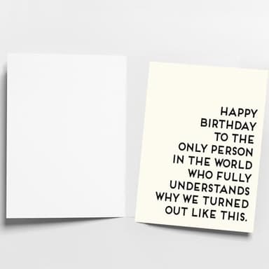 Hqulpr Funny Happy Birthday Cards for Sister & & Mom & Brother & Men & & Women, Best Firend, Greeting Card=7in x 5in(Folded), Envelope = 7.5in x 5.5in - Image 5