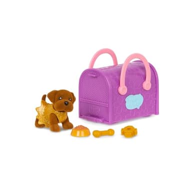 Pucci Pups - Collectible Puppy Set – Chocolate Lab, Maltese, Chihuahua – Carrier Purse – Dog Accessories Included – Toys for Kids 3+ - Image 4