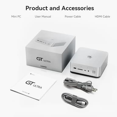 Beelink GTi13 Mini PC, Intel Core i9 13900HK (up to 5.4GHz) 14C/20T, Mini Computer 32GB DDR5 5200MHz 1TB PCIe4.0 SSD, Triple Display HDMI&DP/Thunderbolt 4/4K 60Hz/WiFi6/BT5.2/NPU/AI/Built-in PSU - Image 8