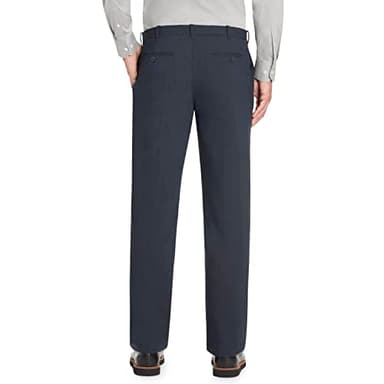 Van Heusen Men's Flex Straight Fit Flat Front Pant, Slate Blue, 34W x 29L - Image 2