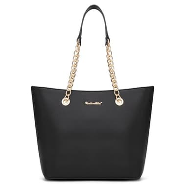 Montana West Tote Bag for Women Chain Top-handle Satchel Handbags Ladies Purses Shoulder Bags MWC-0391ABK - Image 1