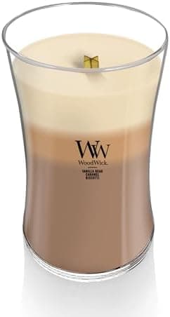 WoodWick Café Sweets Trilogy Holiday Candle Gifts for Women and Men, 21.5 oz Large Hourglass Trilogy Candle with Crackling Wick - Image 4