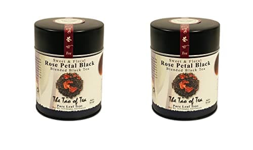 The Tao of Tea, Rose Petal Black Tea, Loose Leaf, 4-Ounce Tins (Pack of 2) - Image 1