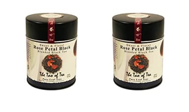 The Tao of Tea, Rose Petal Black Tea, Loose Leaf, 4-Ounce Tins (Pack of 2) - Image 1
