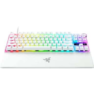 Razer - Huntsman V3 Pro TKL Wired Analog Optical Esports Keyboard with with Snap Tap Mode Rapid Trigger and Adjustable Actuation - White - Image 12