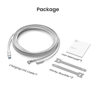 KIWI design Link Cable with Charging 16FT Compatible with Meta Quest 3S/3/2/Pro/Pico 4 Accessories and PC/SteamVR, USB 3.0 to USB C Link Cable with 5Gbps Super Speed for Extended Gameplay, White - Image 8