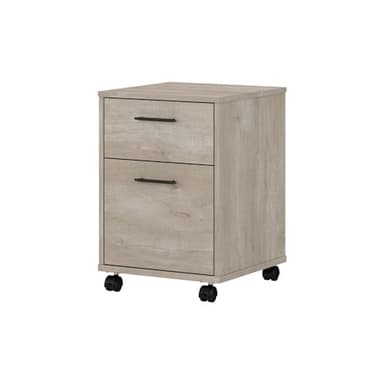 Bush Furniture Key West 2 Drawer Mobile File Cabinet, Rolling File Cabinet for Home Office - Image 1