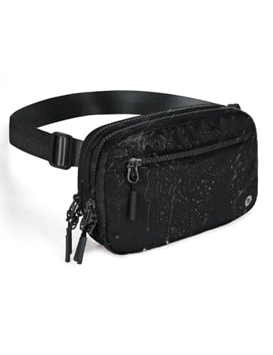 BALEAF Belt Bag Women Fanny Packs Crossbody Fashion Waist Pack Water Resistant Adjustable Strap 2L Black - Image 1