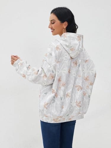 Dsewpaur Camo Fleece Hoodie For Men Women Long Sleeve Drop Shoulder Oversized Hooded Sweatshirt Pullover With Pocket - Image 5