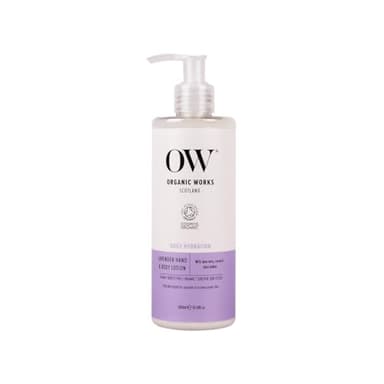 Organic Works Daily Hydration Hand and Body Lotion - Enriched with Vitamin E, Cocoa Butter Lotion for Skin Hydration - Lavender - 10.14 oz - Image 7