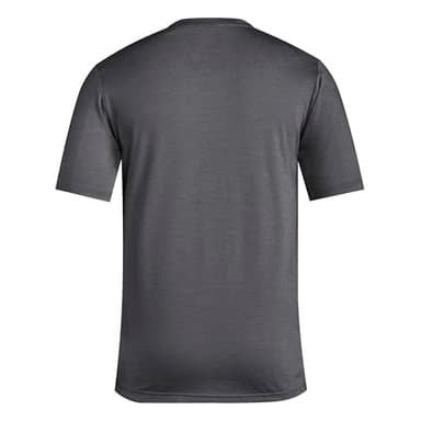 adidas Men's Essentials Feel Ready Training T-Shirt, Dark Grey Heather/White/Black, X-Large - Image 2