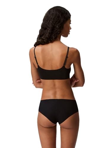 Calvin Klein Women's Invisibles Adjustable Strap Bralette Bra, -black, M - Image 3