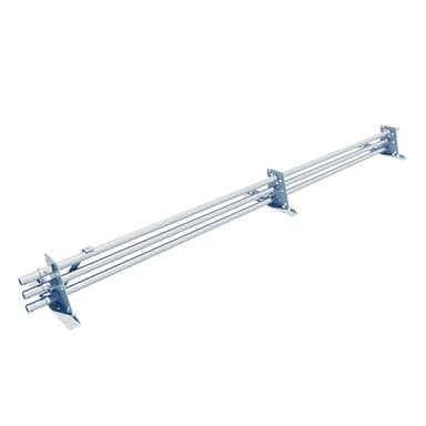 Lahoreeky Snow Guard Railing, 8ft Roof Snow Ice Guards for Metal Roofs and Wood Roofs, Stop Snow from Sliding Off Your Roof, Extendable, Gray - Image 1