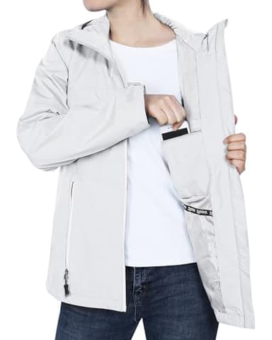 33,000ft Packable Rain Jacket Women Lightweight Waterproof Raincoat with Hood Cycling Bike Jacket Windbreaker - Image 6