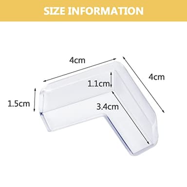 8 Pack Corner Protector for Baby, Clear Furniture Corner Guard & Edge Safety Bumpers for Table Edges & Sharp Corners - Baby Proofing (L Shape) - Image 4