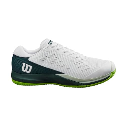 WILSON Men's Rush Pro Ace Sneaker, White/Ponderosa Pine/Jasmine Green, 7.5 - Image 1