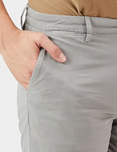 Amazon Essentials Men's Slim-Fit 5" Flat-Front Comfort Stretch Chino Short (Previously Goodthreads), Light Grey, 28 - Image 4