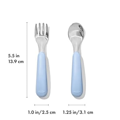 OXO Tot Fork and Spoon Set - Dusk - Image 5