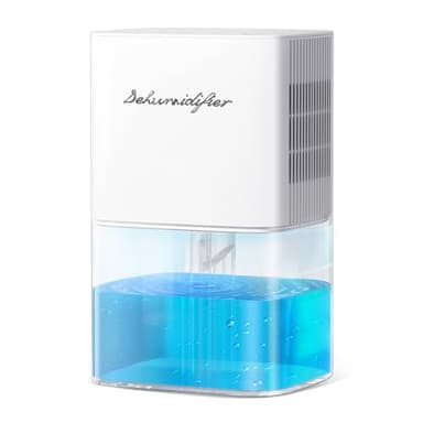 Dehumidifier 1800ML 63OZ Small Dehumidifier for Home 230 Ft² Safety Dehumidifiers Adjustable 10 Color Lights 5 Timers 3 Setting Modes Auto Shut Off Protection Low Noise For Bedroom Bathroom - Image 1