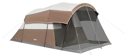 Portal 6 Person Family Camping Tents with Screen Porch, Weater Resistant 7' Tall Tent with Rainfly & Upgrated Poles, Easy Setup Tent for Outdoor Family Camping - Image 1