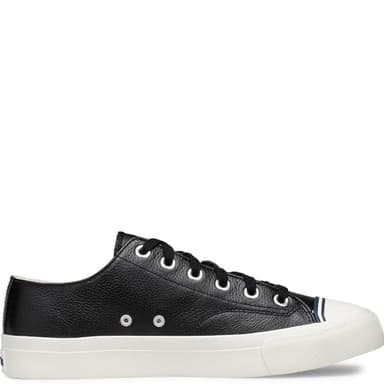 PRO-Keds Men's Royal Lo Lace Up Fashion Sneaker, Black Leather, 3 - Image 7