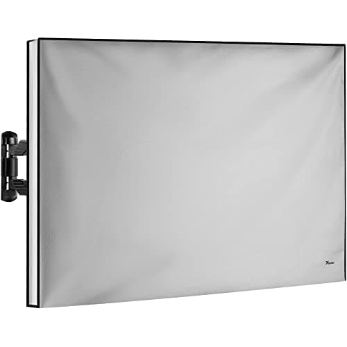 Garnetics Outdoor TV Cover 65 Inch – Waterproof & Weatherproof TV Enclosure, Smart Shield Screen Protector, Outside TV Covers for Moving & Storage - Gray - Image 1