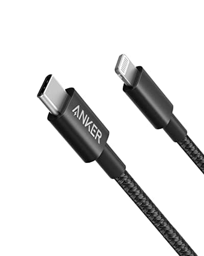 Anker New Nylon USB C to Lightning Cable, Apple MFi Certified for iPhone 14 Series, and More (6FT, Black) - Image 1