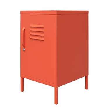 Novogratz Cache Metal Locker End Table, Orange - Image 8