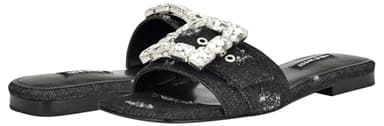 Nine West Women's Matter7 Sandal, Black Denim 007, 5.5 - Image 6