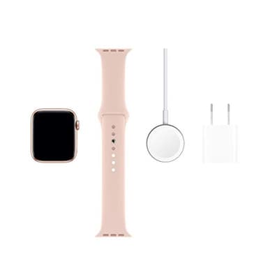 Apple Watch Series 5 (GPS, 40MM) - Gold Aluminum Case with Pink Sand Sport Band (Renewed) - Image 6