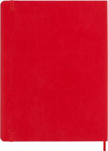 Moleskine Classic Notebook, Soft Cover, XL (7.5" x 9.5") Plain/Blank, Scarlet Red, 192 Pages - Image 2