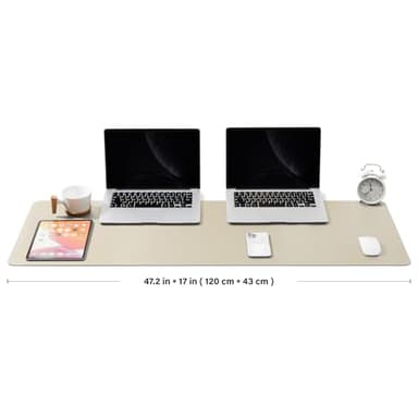 Large Cork Desk Mat - 47.2"x 17" Desk Pad for Office and Home - Ideal for Large Mouse Pad and Desk Mats on Top of Desks(Beige) - Image 2