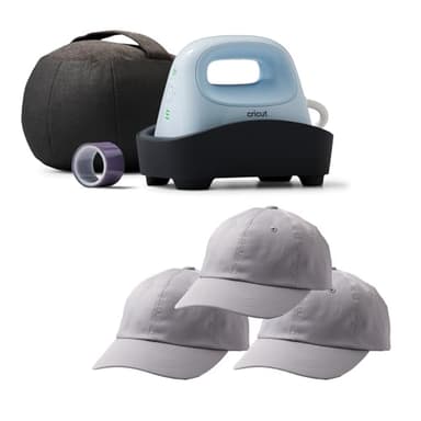 Cricut Hat Press - Smart Heat Press Machine | Bundle with 3 Hats - Image 1