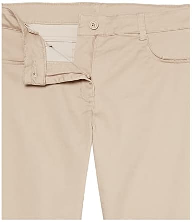 Nautica Girls School Uniform Skinny Leg Pants, Elasticized Waistband with Button Closure, Functional Pockets, Stretch Twill Material, Khaki, 16 US - Image 4