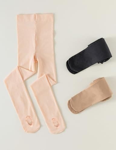 DIPUG Black Ballet Tights for Girls Ultra Soft Convertible Dance Tight for Kids Stockings Size 14 15 16, 1 Pack - Image 6