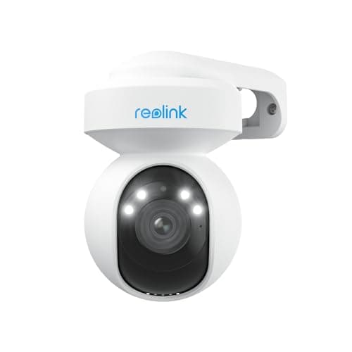 REOLINK E1 Outdoor Plug-in WiFi Security Camera, 5MP HD PTZ Camera for Home Security, Motion Tracking, 5GHz WiFi, 3X Optical Zoom, Person Vehicle Detection, Spotlight Color Night Vision, APP Control - Image 1